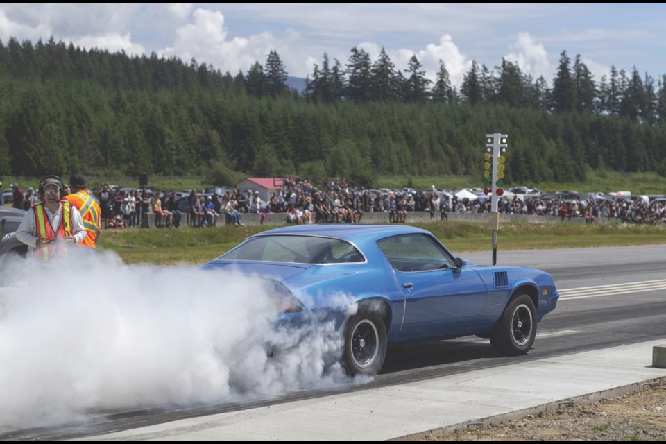 Sunshine Coast Drag Racing Association's first Race Day at the Sechlet Airport since the airport was renovated. 